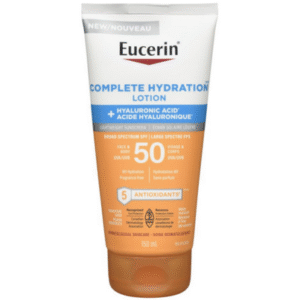 Eucerin Sun Complete Hydration Body & Face Sunscreen Lotion SPF 50