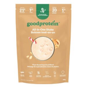 Good Protein All-In-One Shake Plant-Based Superfood Blend Peanut Butter, 440g