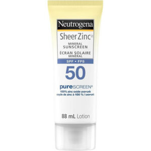 Neutrogena Sheer Zinc Suncreen Lotion Broad Spectrum SPF 50