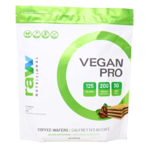 Raw Nutritional Vegan Pro Protein Powder Coffee-Wafers, 908g