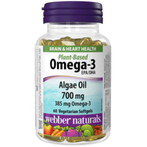 Webber Naturals Plant-Based Omega-3 Algae Oil 700mg