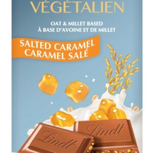 Lindt Vegan Salted Caramel Chocolate Bar, 100 Grams