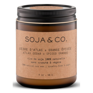 SOJA & CO. Soy Wax Candle Atlas Cedar Spicy Orange