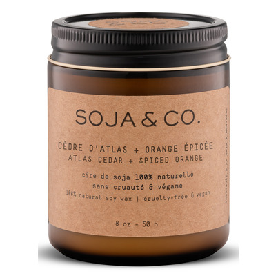 SOJA & CO. Soy Wax Candle Atlas Cedar Spicy Orange