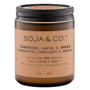 SOJA & CO. Soy Wax Candle Tangerine, Sandalwood & Amber